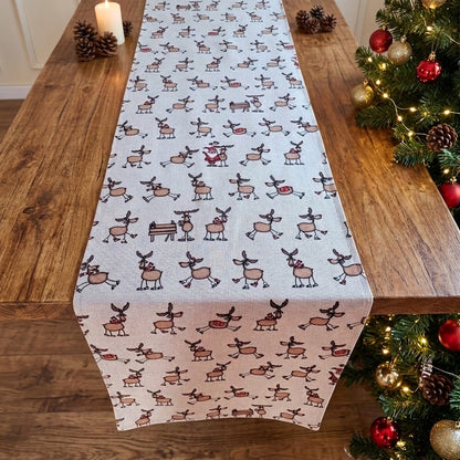 Santa Rudolph Christmas Table Runner