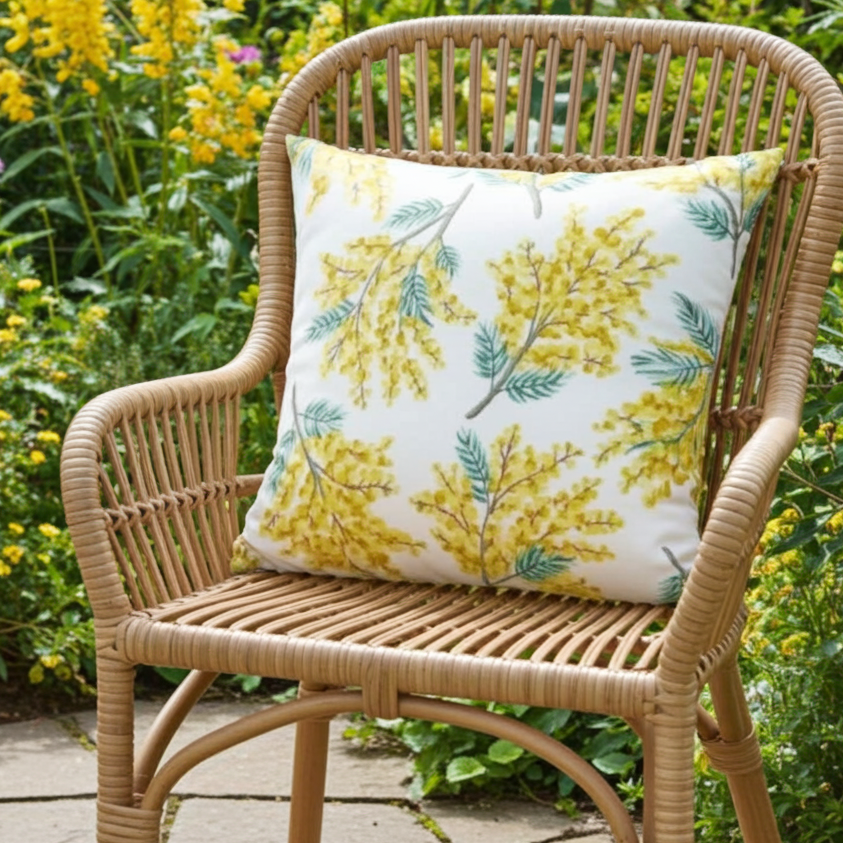 Cath Kidston Mimosa Blossom Citrine Cushion Cover