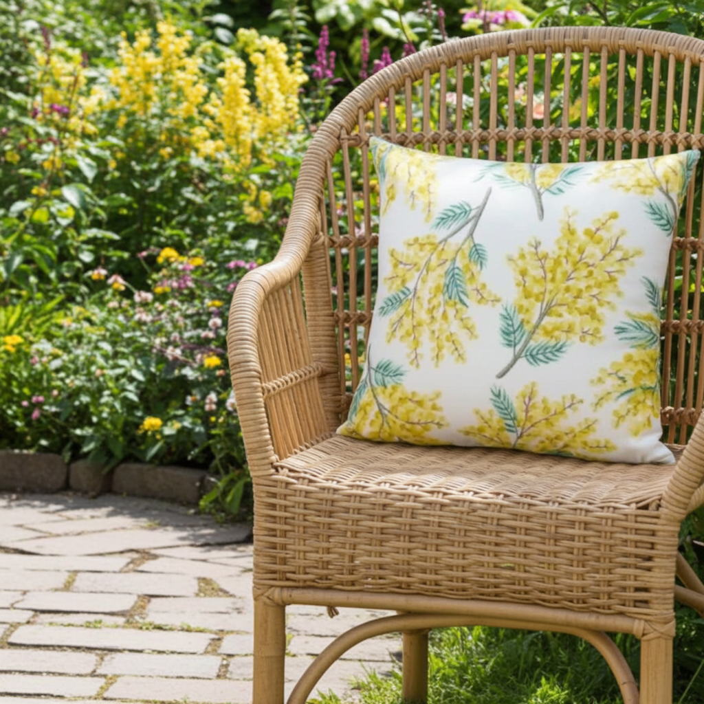 Cath Kidston Mimosa Blossom Citrine Cushion Cover