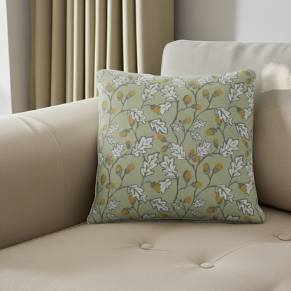 Acorn Trail Sage Green Cushion Cover