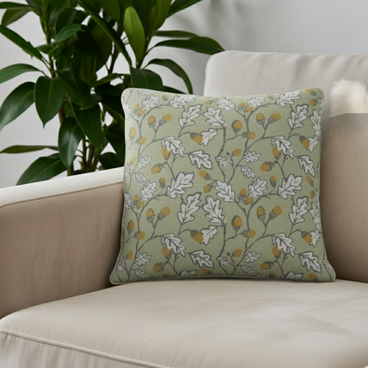 Acorn Trail Sage Green Cushion Cover