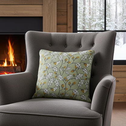 Acorn Trail Sage Green Cushion Cover