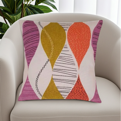 Modern Wave Pattern Cushion Cover