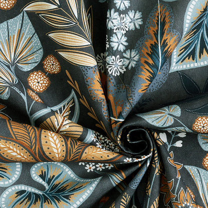 Paisley Leaves Blue Grey Tablecloth