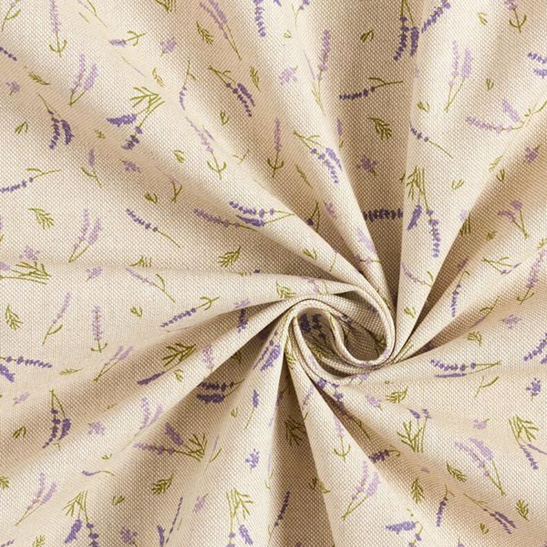 Lavender Natural Tablecloth Available In Many Sizes