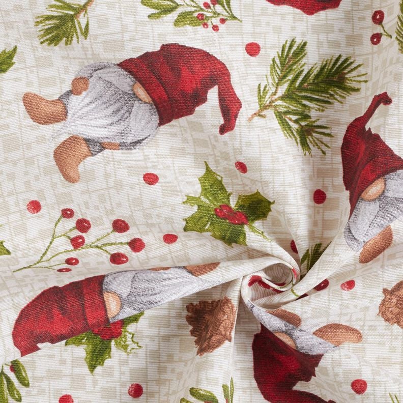 Gnome Holly Christmas Tablecloth
