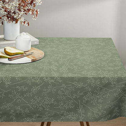 Delicate Branches Light Olive Tablecloth