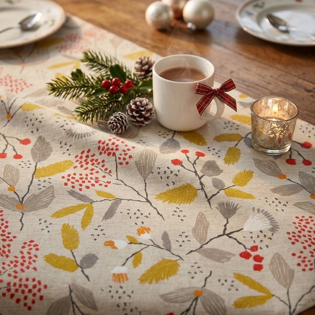 Ashley Wilde Scandi Trail Grey Tablecloth