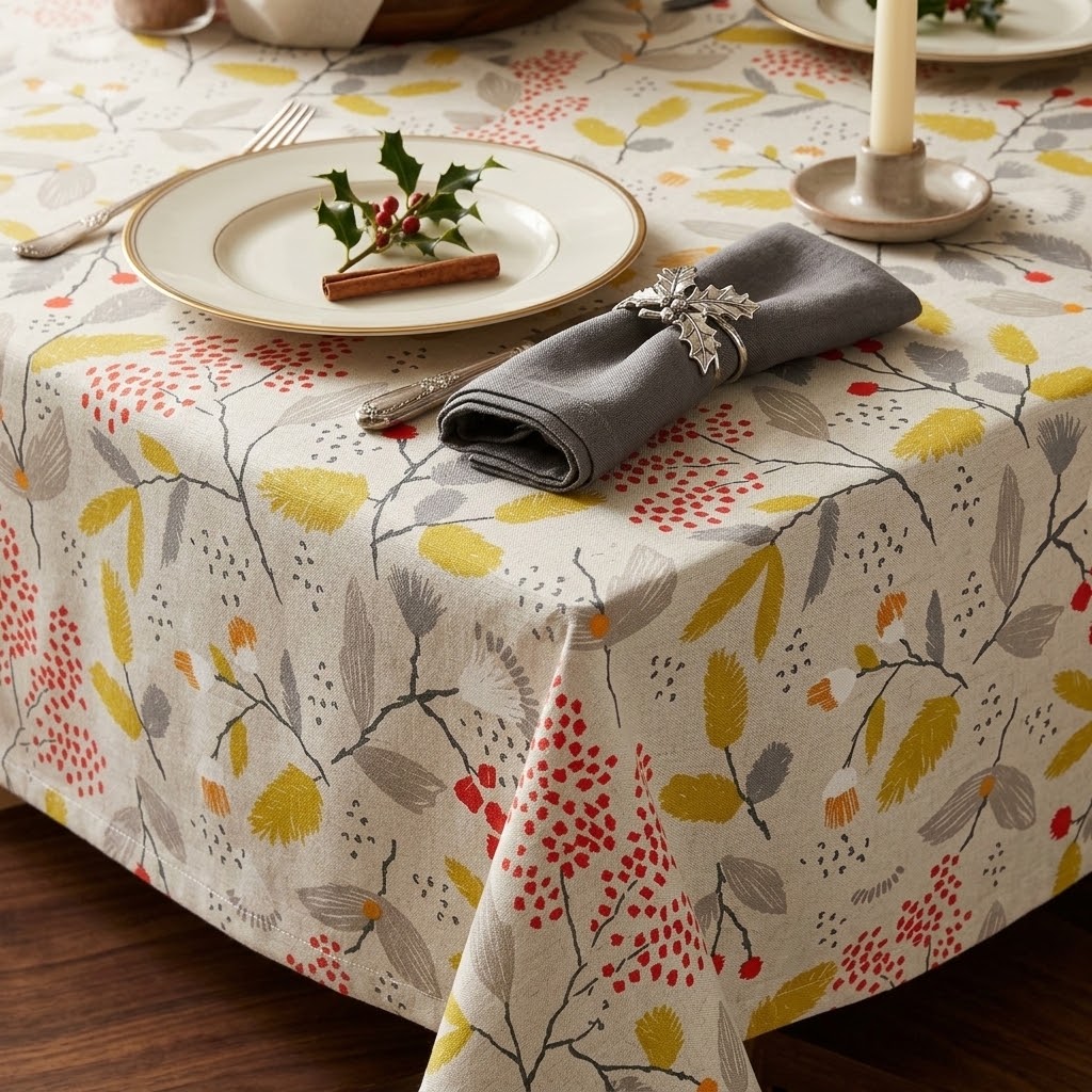Ashley Wilde Scandi Trail Grey Tablecloth