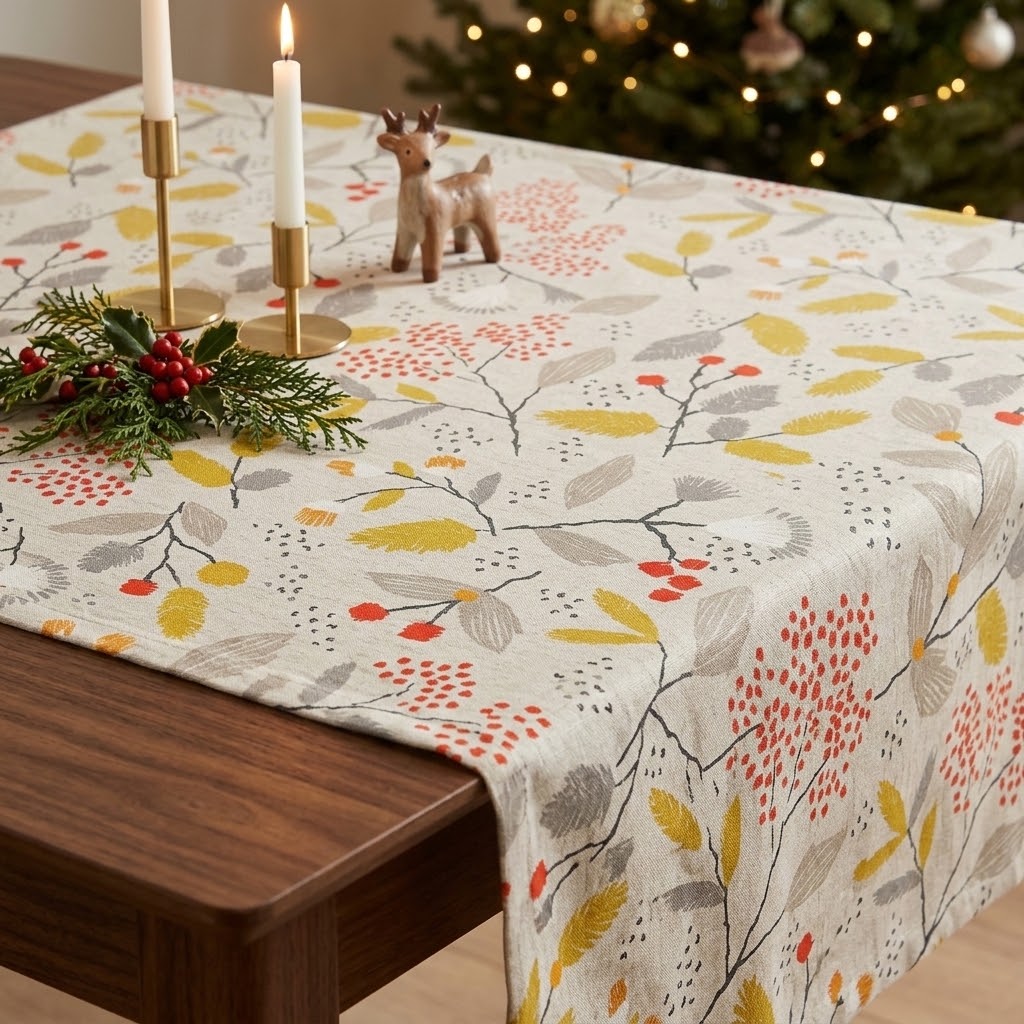 Ashley Wilde Scandi Trail Grey Tablecloth