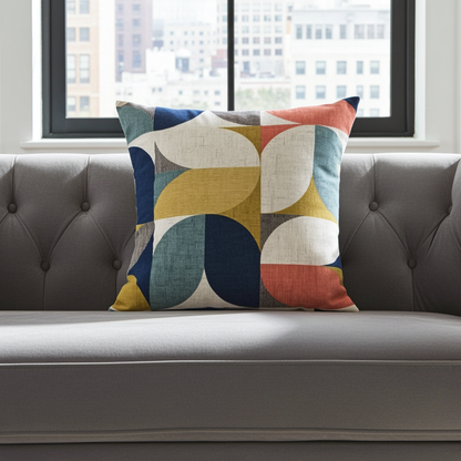 Reno Multi Geometric Cushion Cover
