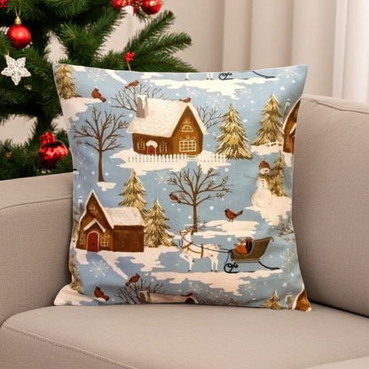 Christmas Scene Cushion Cover