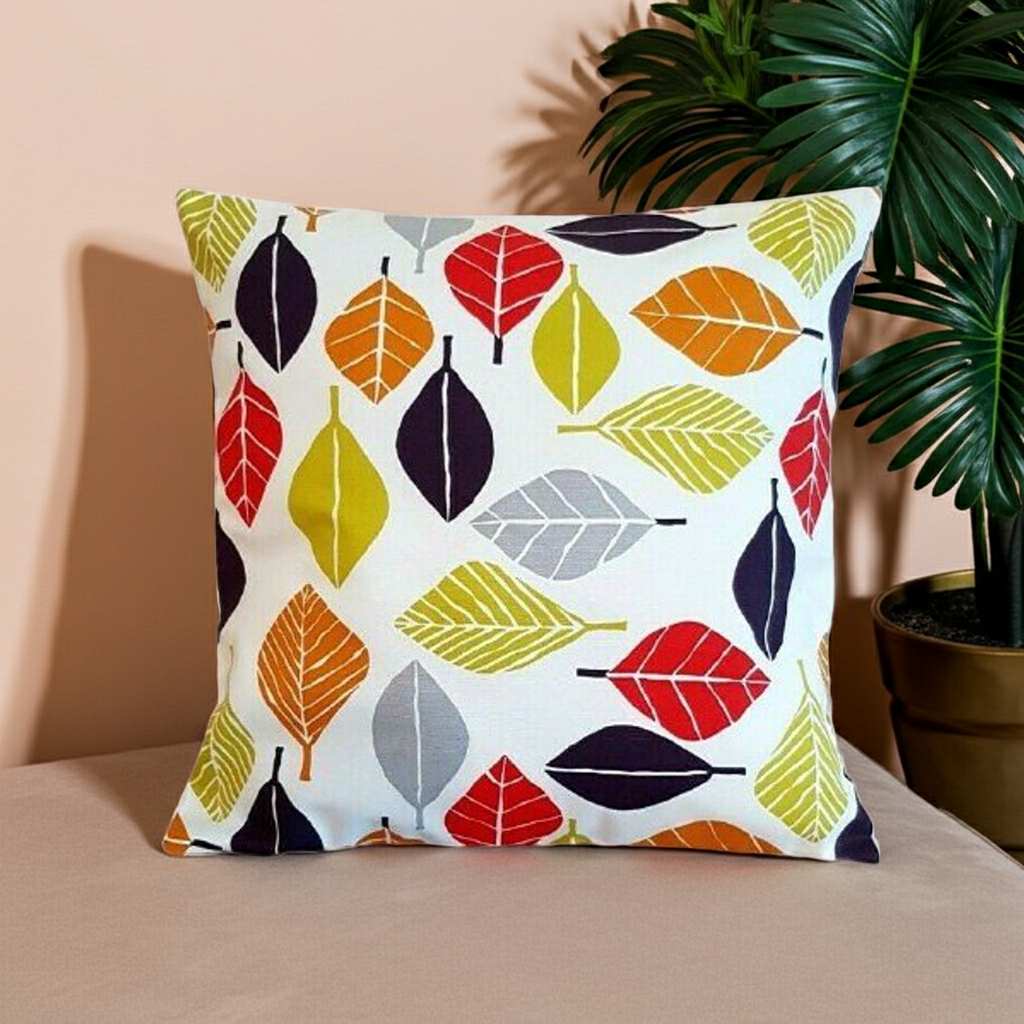 Kissenbezug 25, 30, 35, 40, 43, 46, 46, 51, 56, 61, 66 cm, Prestigious Textiles, Tutti-Frutti-Herbstblatt-Design, handgefertigt, 100 % Baumwolle