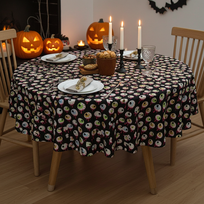 Gory Blood Soaked Eyeballs Halloween Tablecloth