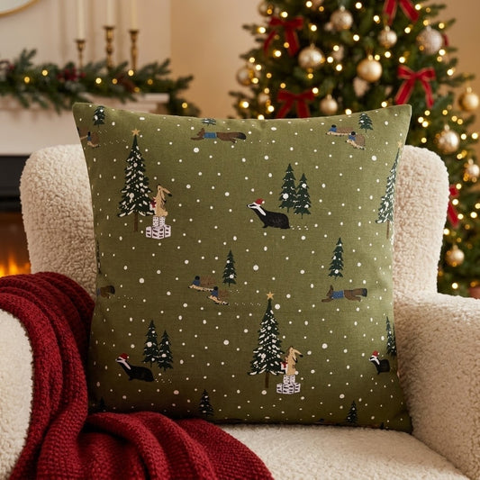 Sophie Allport Festive Forest Christmas Cushion Cover