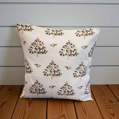 Sophie Allport Partridge Stone Christmas Cushion Cover