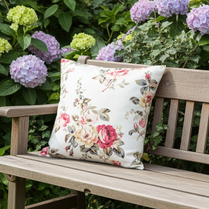 Cath Kidston Garden Rose Multi Red Cushion Cover