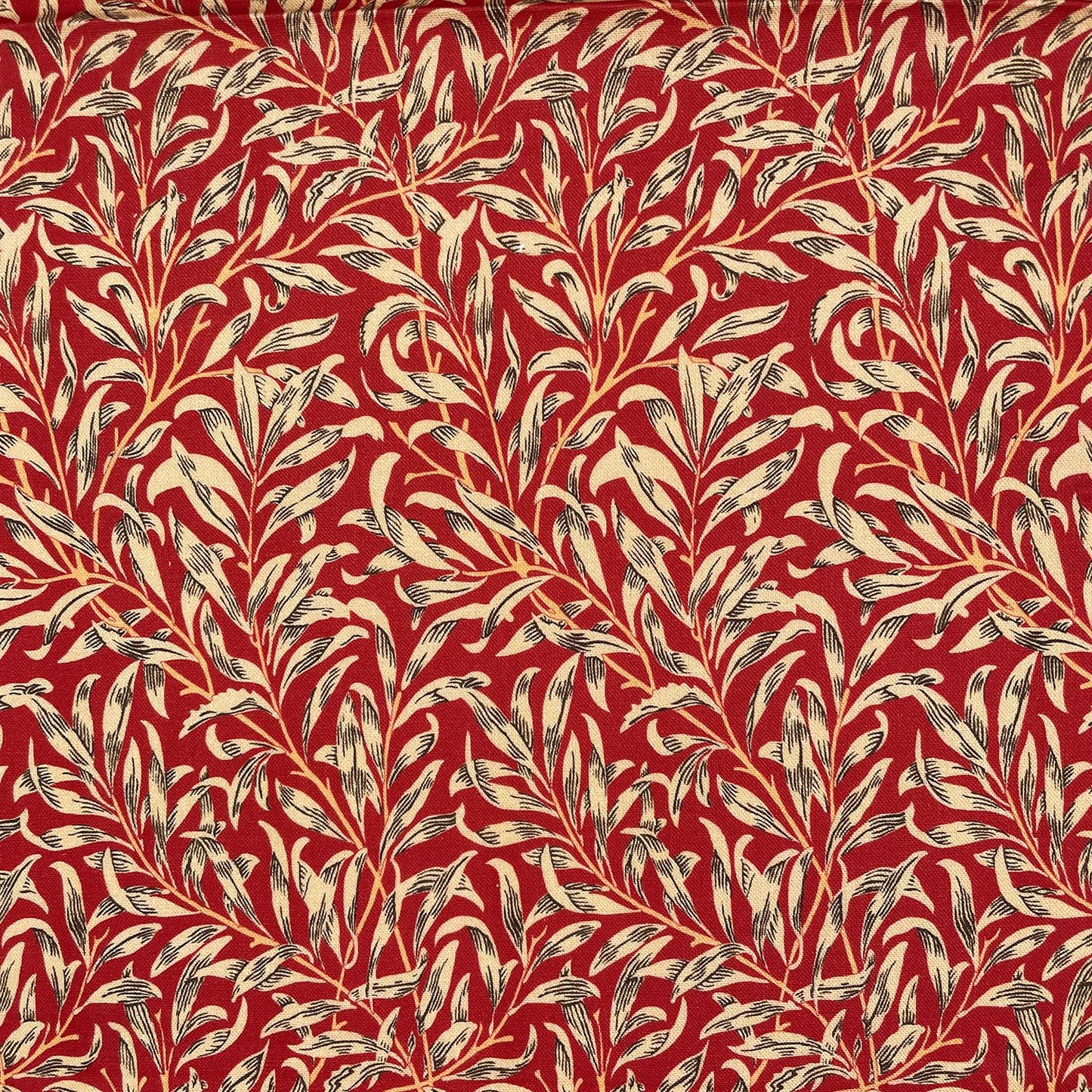 William Morris Willow Bough Crimson Red Tablecloth Round Oval Rectangle Available In Many Sizes