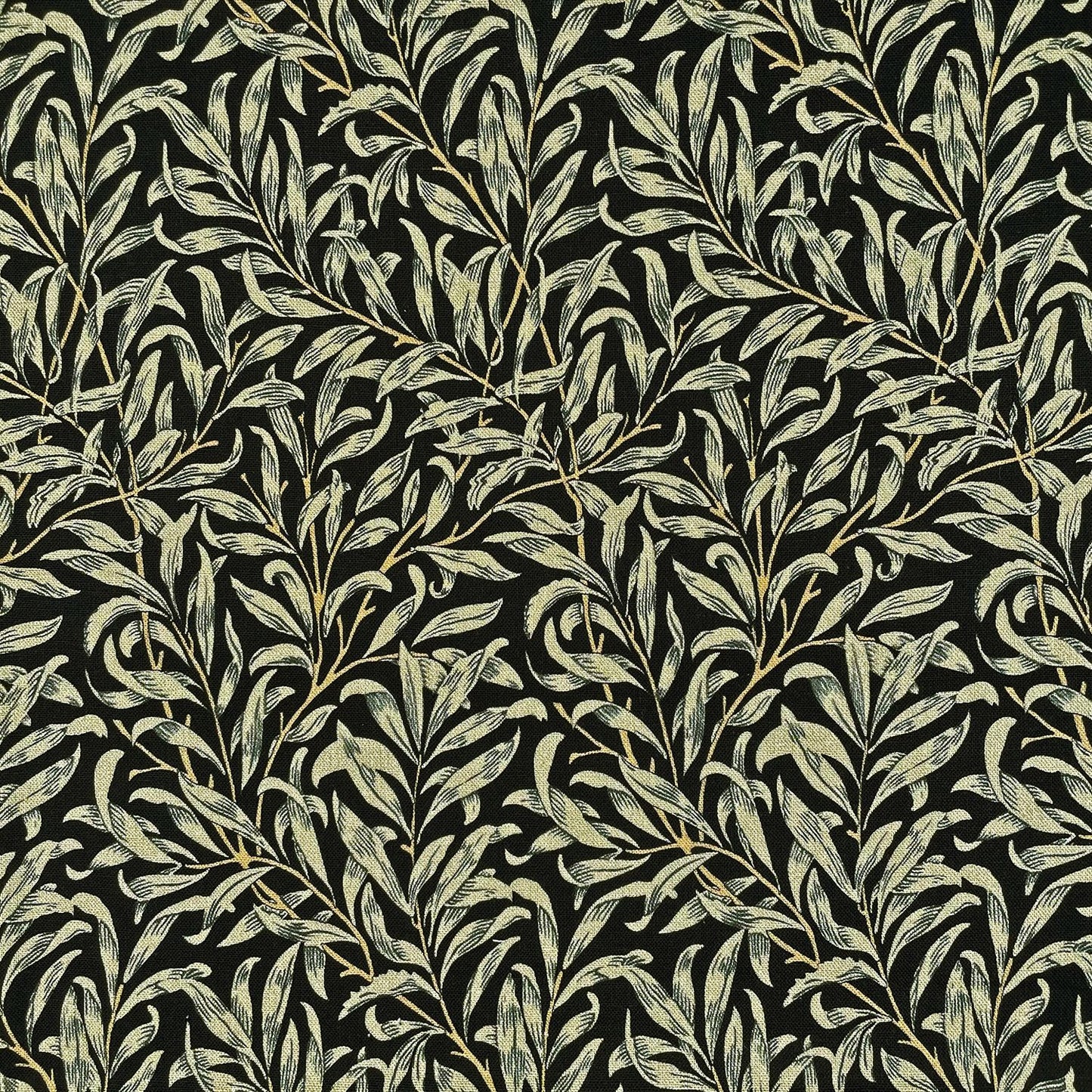 William Morris Willow Bough Ebony Black Tablecloth Round Oval Rectangle Available In Many Sizes