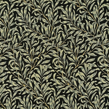 William Morris Willow Bough Ebony Black Tablecloth Round Oval Rectangle Available In Many Sizes