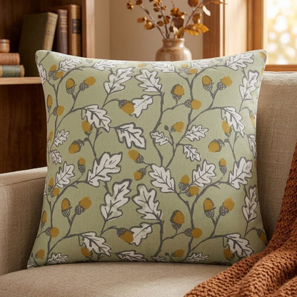 Acorn Trail Sage Green Cushion Cover