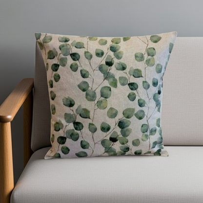 Eucalyptus Leaf Green Cushion Cover
