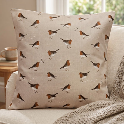 Sophie Allport Robin Neutral Cushion Cover