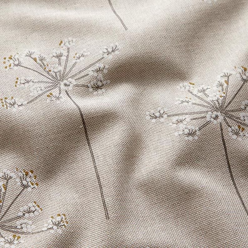 Dandelions Bear Claw Natural Tablecloth