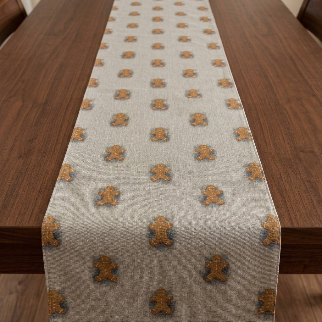 Gingerbread Man Christmas Table Runner
