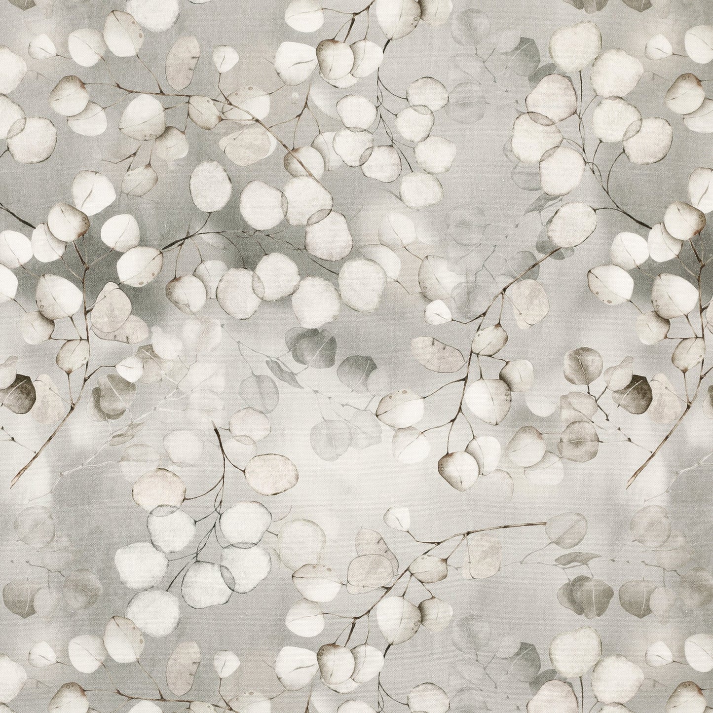 Tischdecke „Graue skandinavische Blätter“ von Lunaria
