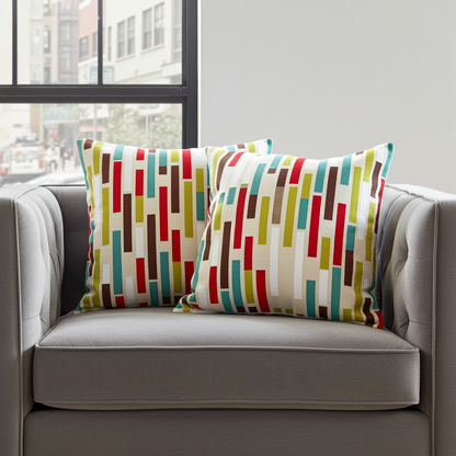 Azari Multi Geometric Cushion Cover