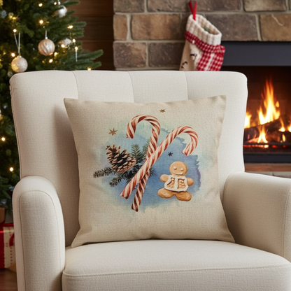 Christmas Candy Cushion Cover