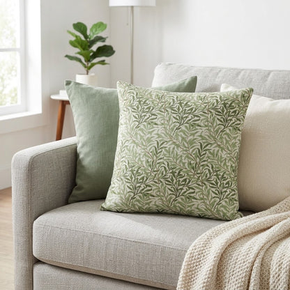 William Morris Willow Bough Sage Green Cushion Cover