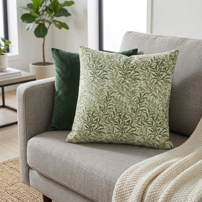 William Morris Willow Bough Sage Green Cushion Cover