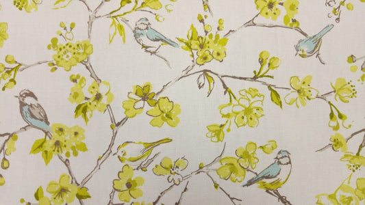 Bird Citrus Flower Blossom Tablecloth - CushionCoverAndDecor