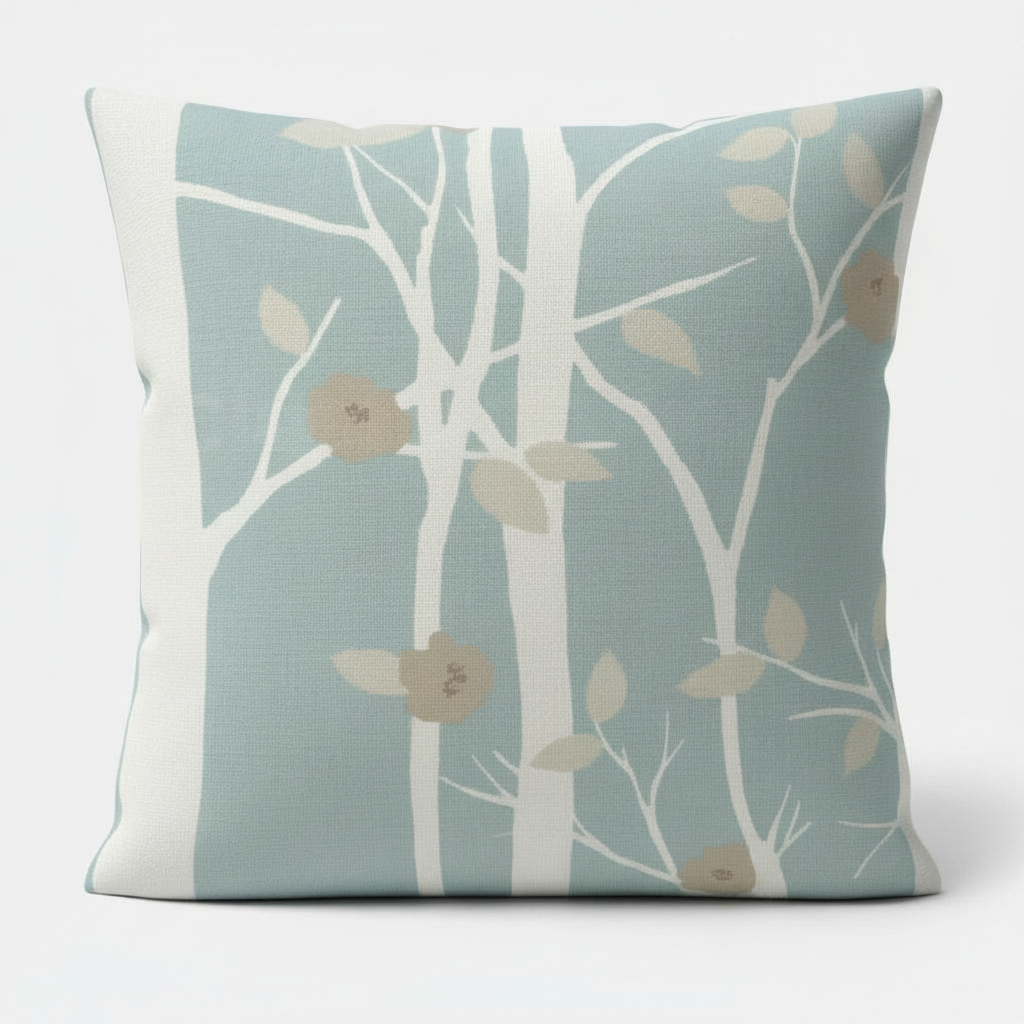 Laura Ashley Cottonwood Duck Egg Cushion Cover