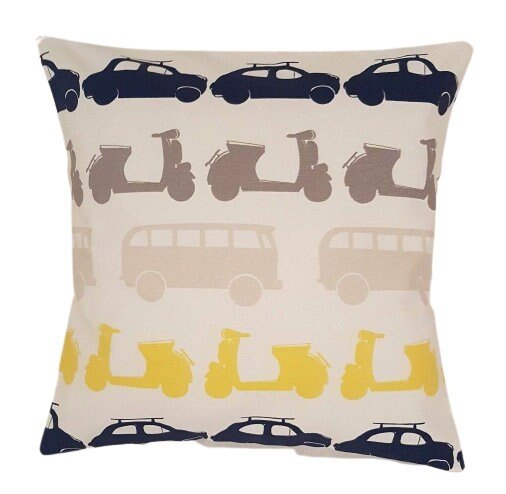 Cars Bus Childrens Cushion Cover - CushionCoverAndDecor