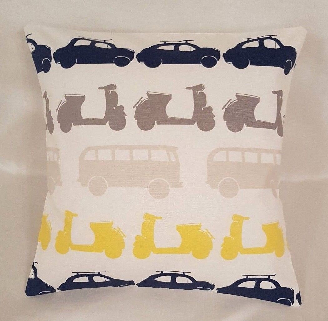 Cars Bus Childrens Cushion Cover - CushionCoverAndDecor