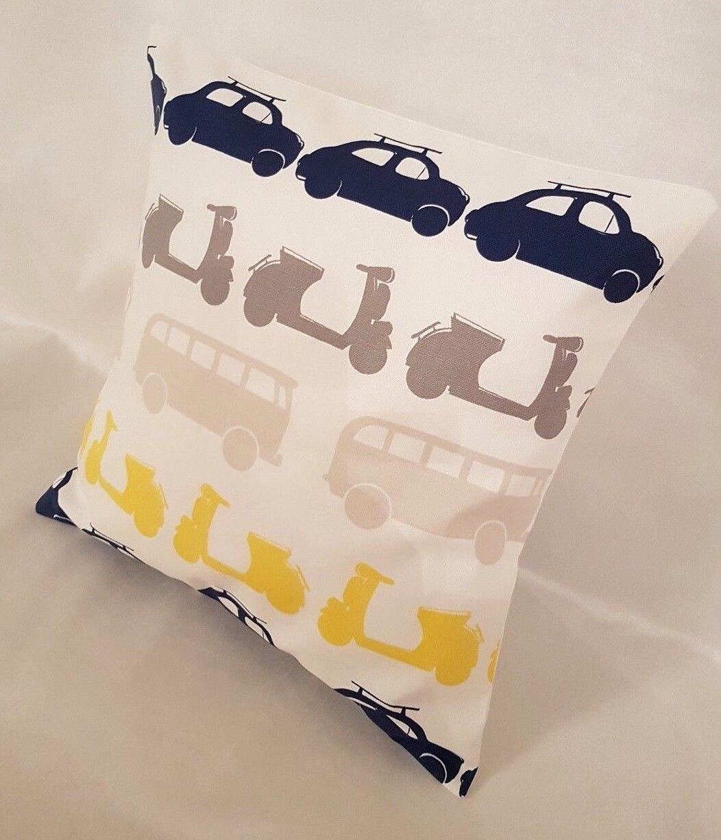 Cars Bus Childrens Cushion Cover - CushionCoverAndDecor