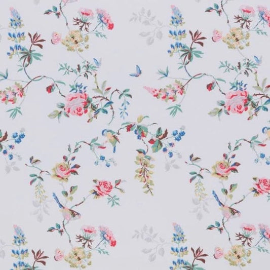 Cath Kidston Birds And Roses Pink Curtains - CushionCoverAndDecor