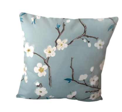 Cherry Blossom Blue Cushion Cover - CushionCoverAndDecor