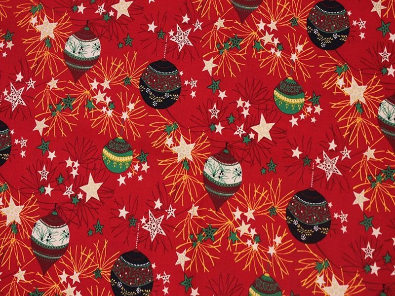 Christmas Baubles Tablecloth - CushionCoverAndDecor