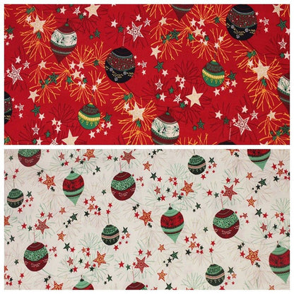 Christmas Baubles Tablecloth - CushionCoverAndDecor