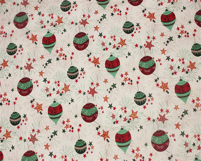 Christmas Baubles Tablecloth - CushionCoverAndDecor