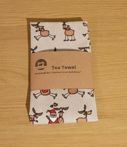 Christmas Cotton Kitchen Tea Towel - CushionCoverAndDecor