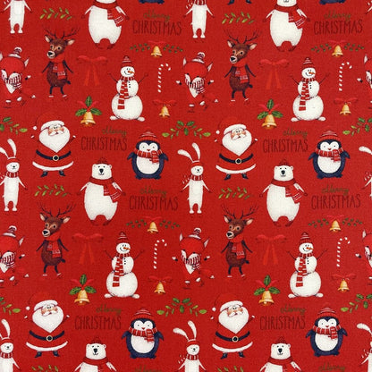 Christmas Cushion Cover Red Design 10" 12" 14" 16" 17" 18" 20" 22" 24" 26" - CushionCoverAndDecor