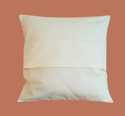 Christmas Cushion Cover Stags Head Rustic Taupe Beige Background Design 10" 12" 14" 16" 17" 18" 20" 22" 24" 26" Handmade 100% Cotton - CushionCoverAndDecor