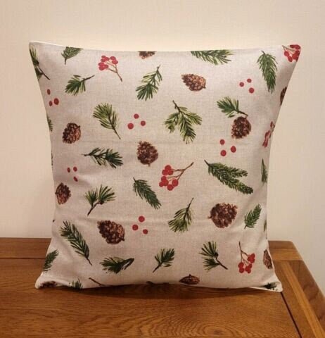 Christmas Cushion Cover , Winter Twigs Pillow cover , Twigs Pillow , Cushion Cover UK 10" 12" 14" 16" 17" 18" 20" 22" 24" 26" - CushionCoverAndDecor