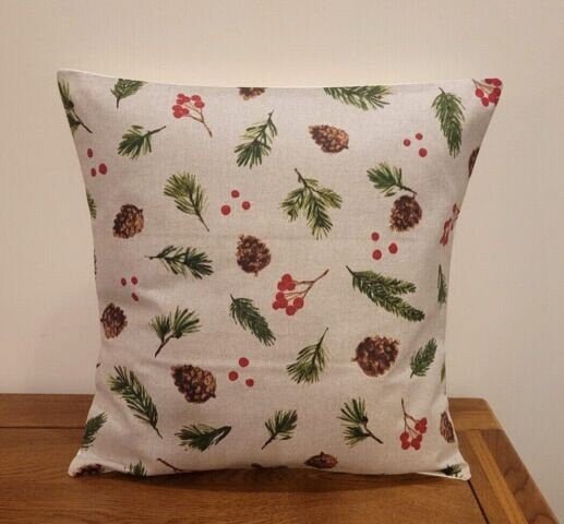 Christmas Cushion Cover , Winter Twigs Pillow cover , Twigs Pillow , Cushion Cover UK 10" 12" 14" 16" 17" 18" 20" 22" 24" 26" - CushionCoverAndDecor