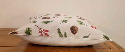 Christmas Cushion Cover , Winter Twigs Pillow cover , Twigs Pillow , Cushion Cover UK 10" 12" 14" 16" 17" 18" 20" 22" 24" 26" - CushionCoverAndDecor